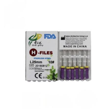 Hedstrom-Zahnfeile - SS  - Shenzhen Belident Medical Equipment Co.,Ltd - für Wurzelkanal-Behandlungen / Edelstahl
