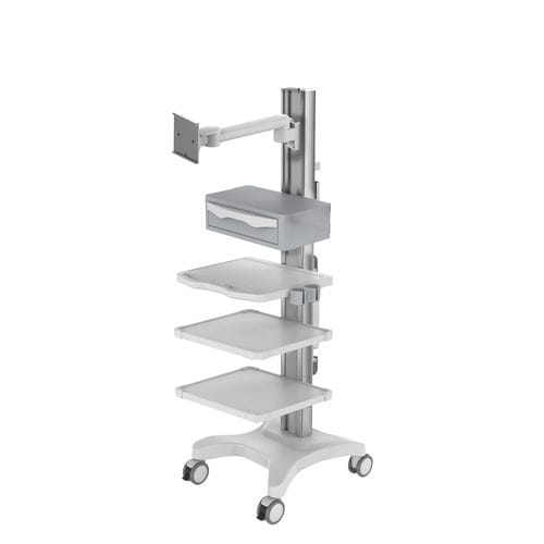 Wagen für Endoskopie - Surgical trolley - Endoso Life Technology - mit Regal / mobil