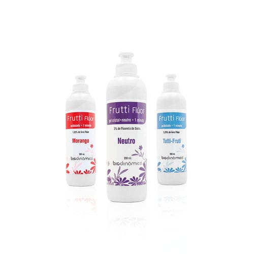Zahnmedizinisches Material / Fluorid - Frutti-Fluor - Biodinâmica - für Zahnprophylaxe / Gel