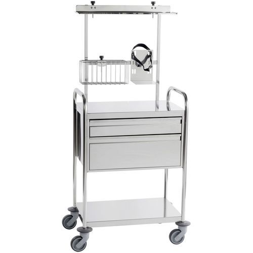 Medizinischer Wagen - 265.0.6.8500 - TOURINOX - Mehrzweck / Pflege / Edelstahl