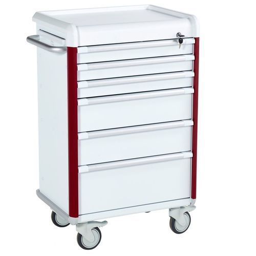 Notfallwagen - 50310 - TOURINOX - Mehrzweck / 5 Schubladen / 1 Regalbrett