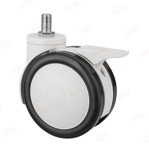 Polypropylenrad - ME02-02D-100PUB - Zhongshan Seño Casters and Wheels Man Co.,Ltd - mit Bremse / schwenkbar
