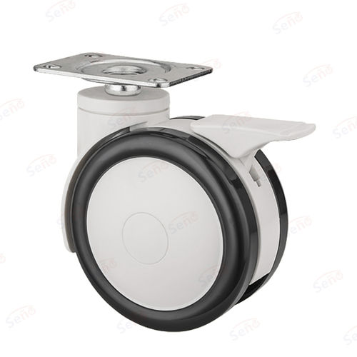 Rad mit Bremse - ME02-01D-125PUB - Zhongshan Seño Casters and Wheels Man Co.,Ltd - Polypropylen