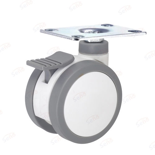 Rad für Krankenhauswagen - ME03-01D-75TPRG - Zhongshan Seño Casters and Wheels Man Co.,Ltd - mit Bremse / schwenkbar