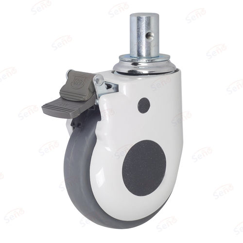 Rad für Krankenhausbett - HB01-03D-125TPR-G - Zhongshan Seño Casters and Wheels Man Co.,Ltd - Polypropylen / mit Bremse / schwenkbar