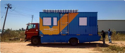 Mobile Krankenstation / Covid-19-Früherkennung - TATA MD - LKW