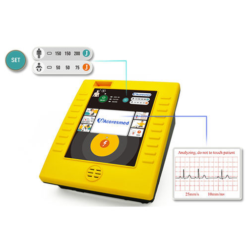 Halbautomatischer externer Defibrillator - A112 - Acoresmed.co.ltd - mit EKG-Anzeige / zweiphasig / wasserdicht