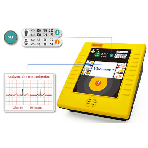 Automatischer externer Defibrillator - A114 - Acoresmed.co.ltd - zweiphasig / mit EKG-Anzeige / wasserdicht