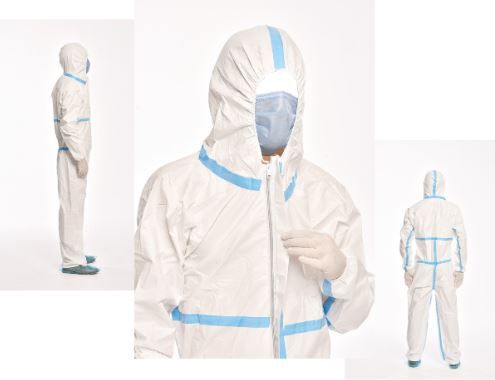 Unisex-Schutzanzug - 3B/4B - Sirmar Medikal Tekstil - aus Polypropylen / weiß
