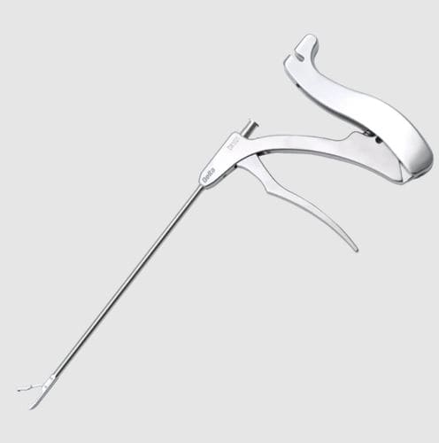Arthroskopische Klemme - Rhino™ - Beijing Delta Medical - Näh / gebogen