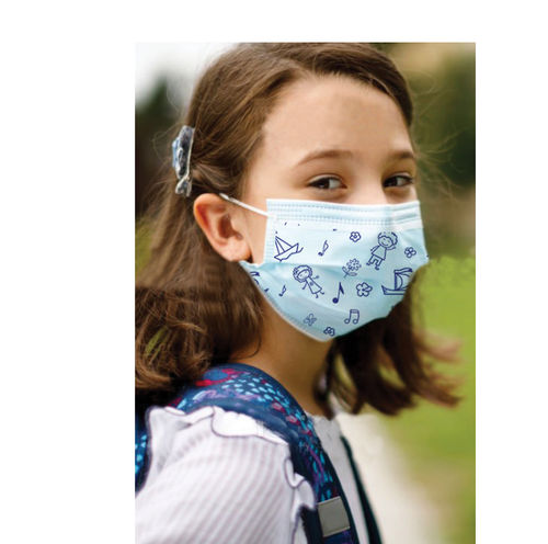 OP-Maske / ohne Latex - Centra for Medical Supplies - für Kinder / blau / zum Einmalgebrauch