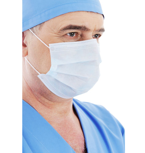 OP-Maske / ohne Latex - Centra for Medical Supplies - für Erwachsene / weiß / zum Einmalgebrauch
