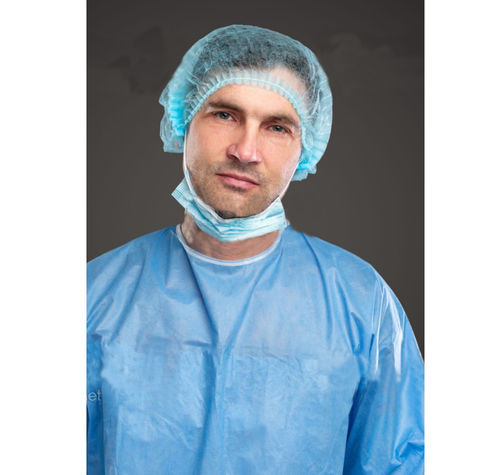 Gebauschte OP-Mütze - Centra for Medical Supplies - Einweg / atmungsaktiv