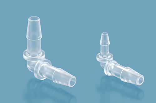 Steckverbinder für Schlauchpumpe - LD-016 - NANJING RUNZE FLUID CONTROL EQUIPMENT CO., LTD. - rechtwinkelig / Polypropylen