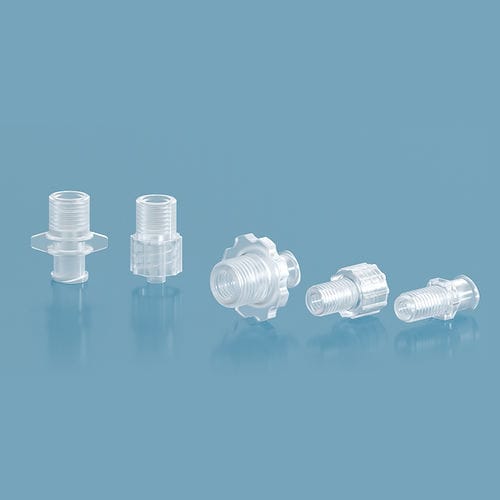 Außen/innen-Adapter - RH-G-(1/4-28)N - NANJING RUNZE FLUID CONTROL EQUIPMENT CO., LTD. - für medizinische Geräte / Polypropylen