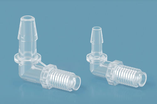 Adapter für medizinische Geräte - LWZ-016-PP - NANJING RUNZE FLUID CONTROL EQUIPMENT CO., LTD. - rechtwinkelig / Polypropylen