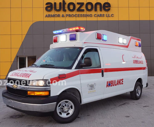 Ambulanz für Intensivpflege - Chevrolet Express - AUTO ZONE ARMOR AND PROCESSING CARS L.L.C - Typ II / mit Sauerstofftherapie / automatisch