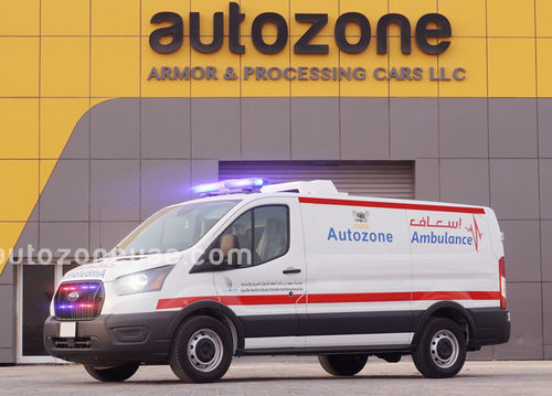 Ambulanz für Intensivpflege - Ford Transit-150 - AUTO ZONE ARMOR AND PROCESSING CARS L.L.C - mit Sauerstofftherapie / automatisch