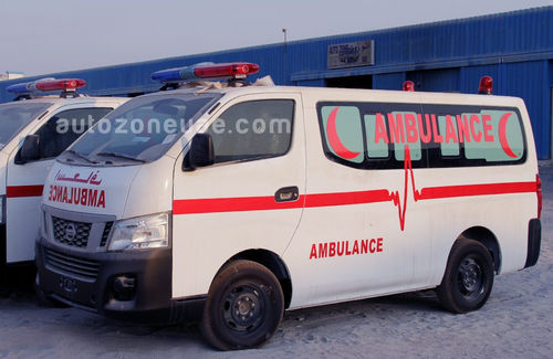 Ambulanz für Intensivpflege - Nissan-NV350 - AUTO ZONE ARMOR AND PROCESSING CARS L.L.C - mit Sauerstofftherapie / Diesel / mechanisch