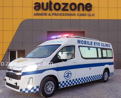 Mobile Krankenstation / für Augenheilkunde - Hiace - AUTO ZONE ARMOR AND PROCESSING CARS L.L.C - HNO / Transporter / automatisch