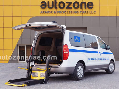 Fahrzeug für Personen mit eingeschränkter Mobilität / Kastenwagen - Hyundai H1 - AUTO ZONE ARMOR AND PROCESSING CARS L.L.C - Diesel / rückwärtiger Eingang