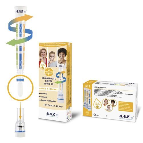 COVID-19-Testkit - TRIPLEX®﻿ - AAZ - LMB - Antigene / Nasen-Rachenraum / Nasen