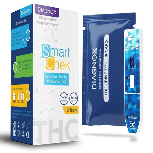 Testkit für Missbrauchsdrogen - SmartChek  - Diagnox Health - für Marijuana / Urin / Lateral-Flow