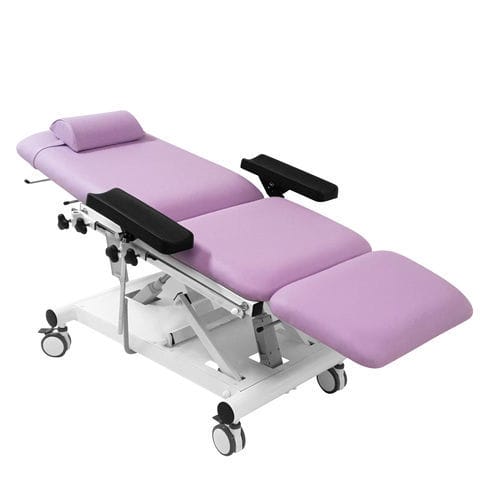 Elektrischer Blutentnahmesessel - 3055/0 - VOG MEDICAL - dreiteilig / auf Rollen / höhenverstellbar