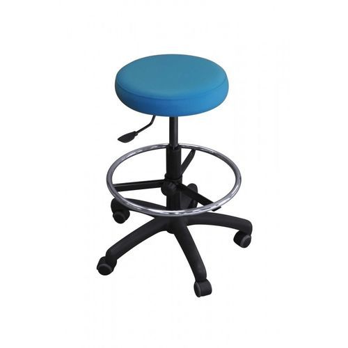 Höhenverstellbarer Hocker - Stool with black polyamide base + Rpc - VOG MEDICAL - pneumatisch / mit verstellbarer Rückenlehne / auf Rollen