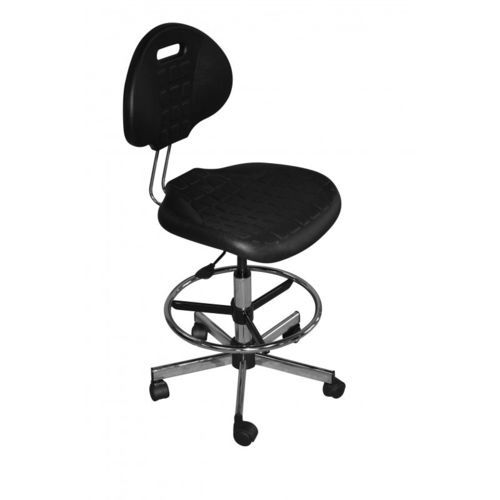 Stuhl mit Fußstütze - Technical seat in PU - VOG MEDICAL - auf Rollen / pneumatisch / ergonomisch