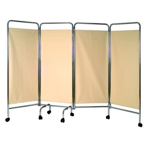 Zusammenklappbarer Medizinischer Bettschirm - 4-panel screen - VOG MEDICAL - auf Rollen / 4-Flügel / für Krankenhauszimmer