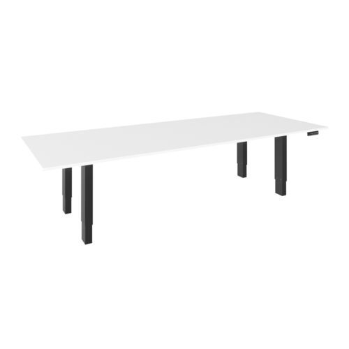 Tisch für Besprechungsraum - HAT4-MID-L BK - HAT Collective Healthcare (CompuCaddy) - Büro / rechteckig / höhenverstellbar