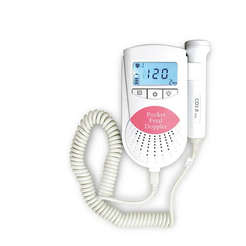 Fötaler Doppler - FD100 Pink - Mericonn Technology - Taschen / mit Herzfrequenzmonitor / mit Touchscreen