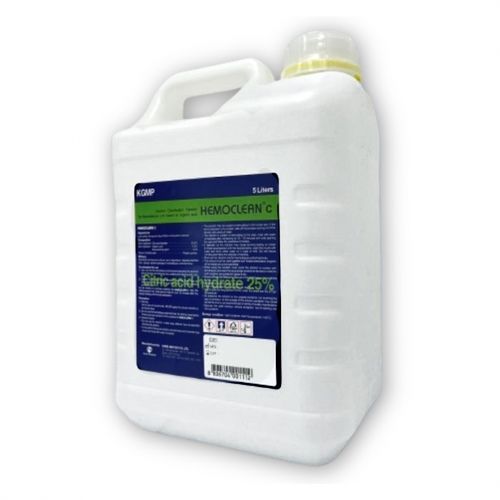 Desinfektionsmittel für Hämodialysegeräte - HEMOCLEAN C - Huons Meditech - flüssig / 5000 mL / auf Zitronensäurebasis