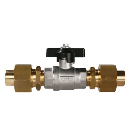 Absperrventil - Md S.r.l. Medical Gas Equipment - Kugel / für Rohrleitung / 3-teilig