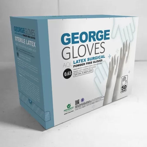 Latexhandschuh - GEORGE - Pentavest Holdings Sdn Bhd - chirurgisch / steril / 50er-Packung