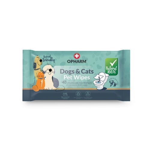 Feuchte Reinigungstücher / für Körperhygiene - Opharm - 48er-Packung