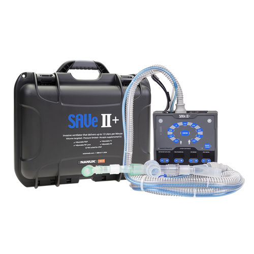 Beatmungsgerät für Intensivpflege - SAVe II+ - Safeguard Medical - für Erwachsene / nichtinvasiv / tragbar