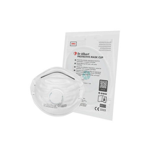 FFP3-Schutzmaske - Dr.Albert® - Techtex Ltd Romania - Polypropylen / Polyester / mit Exspirationsventil