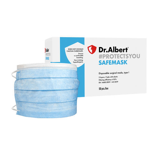 OP-Maske / Typ I - Dr.Albert® - Techtex Ltd Romania - Polypropylen / ohne Glasfasern / für Erwachsene