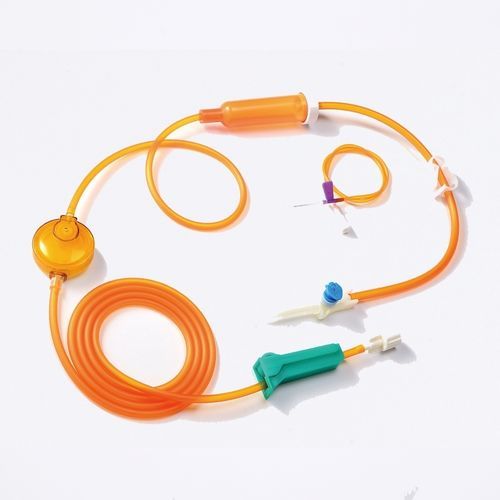 Infusionsset mit Tropfkammer - SYQ-BG - Zhejiang Runqiang Medical Instruments - mit Absperrhahn / mit Lichtschutz / mit Filter zur Vorbeugung von Partikel-Kontaminationen