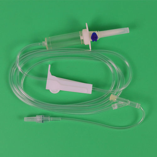 Infusionsset mit Y-Verbinder - 3 - Rongbo Medical - mit Tropfkammer / mit Absperrhahn