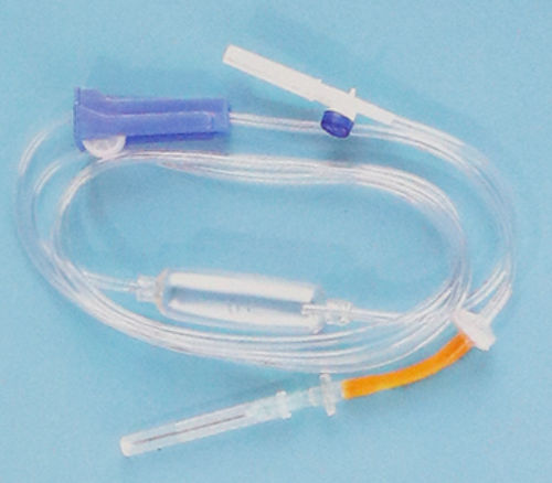 Infusionsset mit Tropfkammer - 1059 - Rongbo Medical - mit Absperrhahn