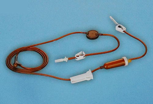 Intravenöses Infusionsset - 1017 - Rongbo Medical - mit Tropfkammer / mit Absperrhahn
