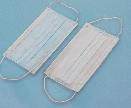 OP-Maske / für Erwachsene - 1050 - Rongbo Medical - blau / dreilagig