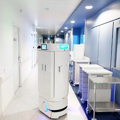 Autonomer mobiler Roboter / für Krankenhaus - XuP - Med - Meanwhile SAS - medizinisch / Labor / Transport