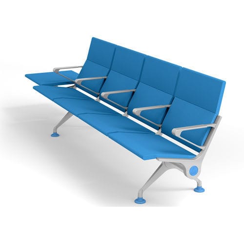 Traversenbank für Wartezimmer - MASTER OPEN - IMAT - mit Armlehnen / mit Tisch / ergonomisch
