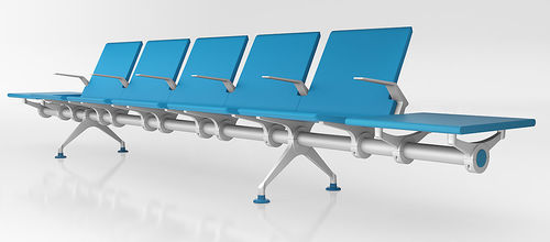 Traversenbank für Wartezimmer - WAVE - IMAT - mit Armlehnen / mit Tisch / ergonomisch