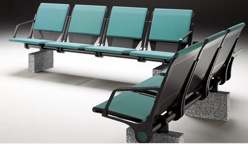 Traversenbank für Wartezimmer - ESTAR - IMAT - mit Tisch / ergonomisch
