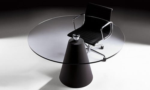 Tisch für Wartezimmer - PILO - IMAT - kreisförmig / Edelstahl